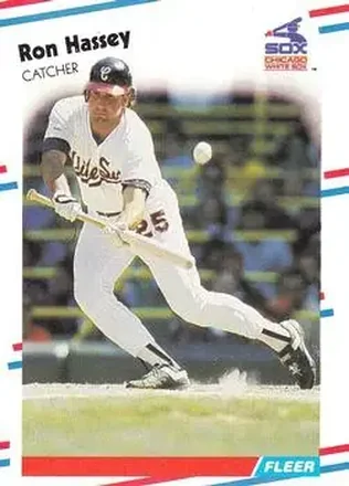 1988 Fleer #399 - Ron Hassey - Chicago White Sox 1988 Fleer #399 - Ron Hassey - Chicago White Sox