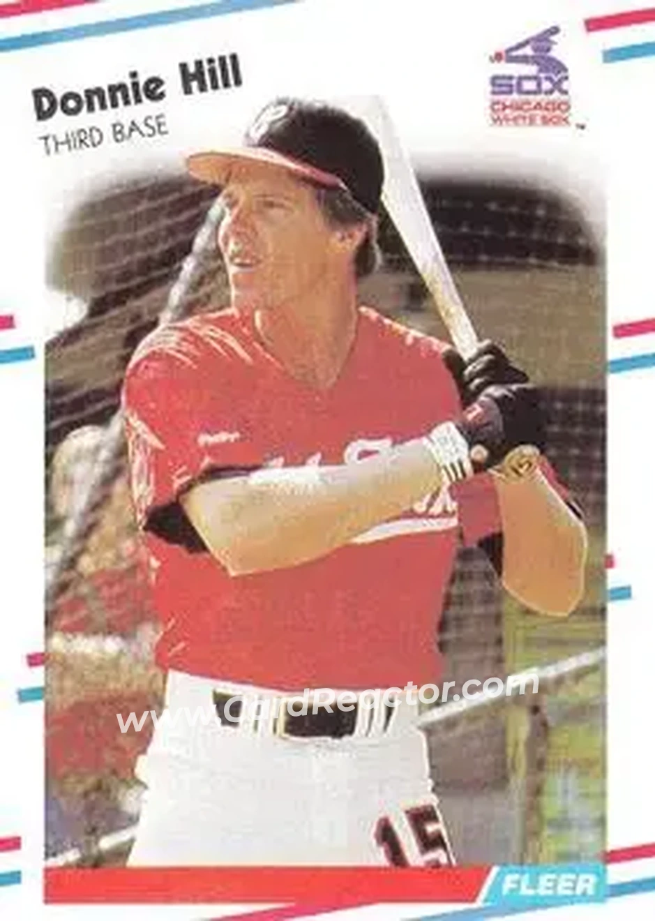 1988 Fleer #400 - Donnie Hill - Chicago White Sox - Front