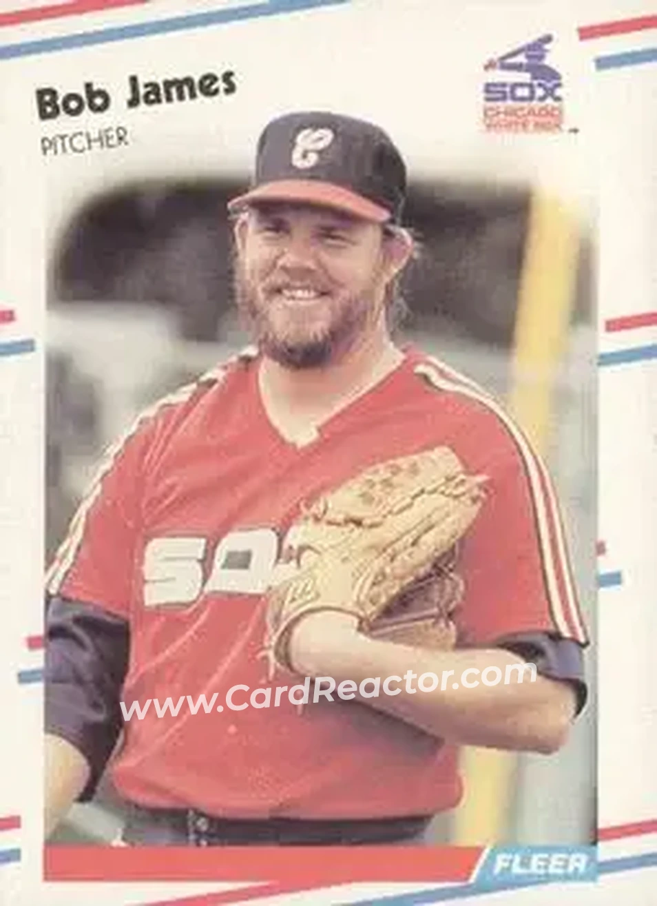 1988 Fleer #401 - Bob James - Chicago White Sox - Front