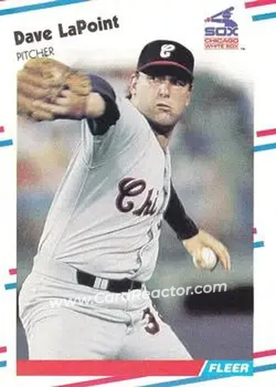 1988 Fleer #402 - Dave LaPoint - Chicago White Sox - Front 1988 Fleer #402 - Dave LaPoint - Chicago White Sox - Front