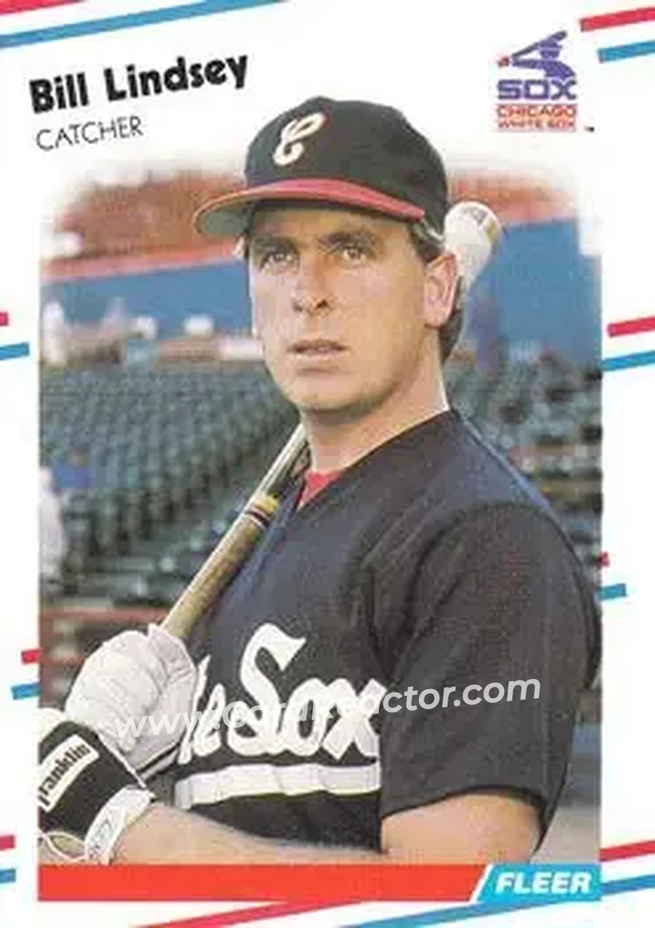 1988 Fleer #403 - Bill Lindsey - Chicago White Sox - Front