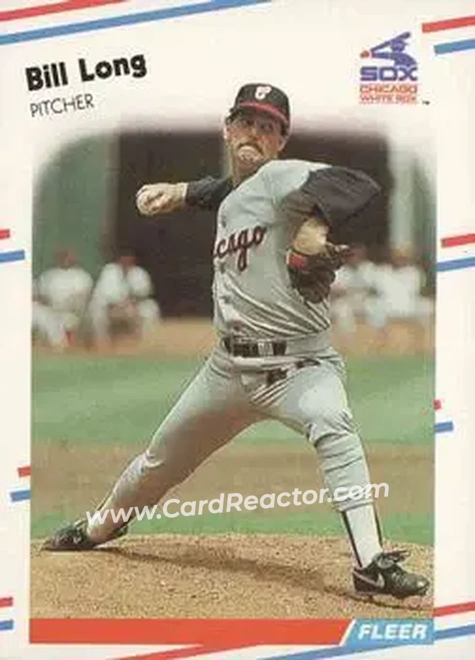 1988 Fleer #404 - Bill Long - Chicago White Sox - Front