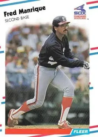 1988 Fleer #406 - Fred Manrique - Chicago White Sox 1988 Fleer #406 - Fred Manrique - Chicago White Sox