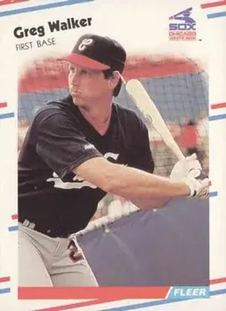 1988 Fleer #411 - Greg Walker - Chicago White Sox