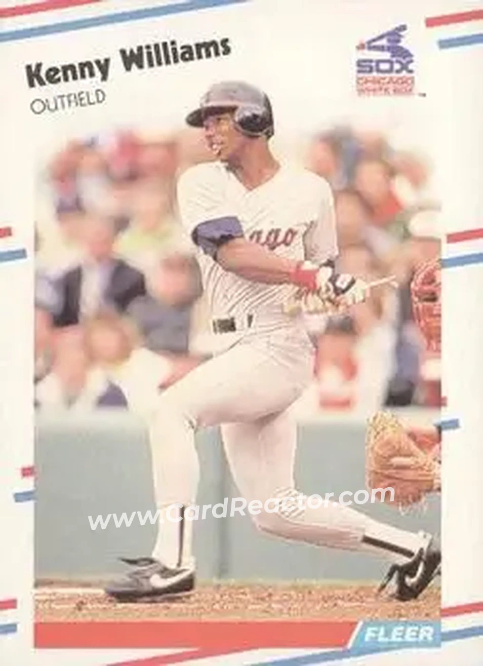 1988 Fleer #412 - Kenny Williams - Chicago White Sox - Front