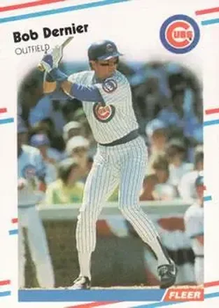 1988 Fleer #417 - Bob Dernier - Chicago Cubs