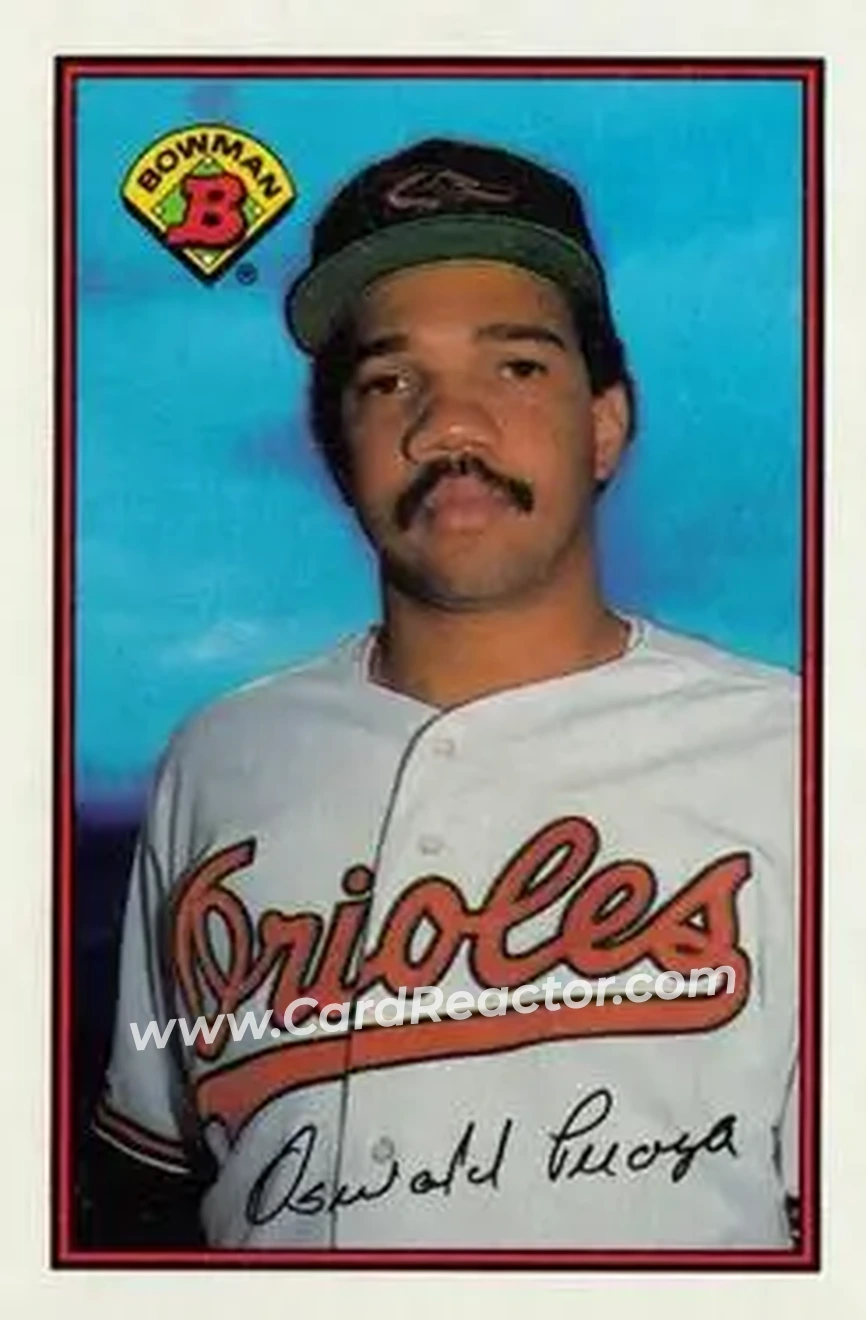 1989 Bowman #1 - Oswald Peraza - Baltimore Orioles - Front