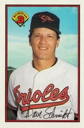 1989 Bowman #5 - Dave Schmidt - Baltimore Orioles 1989 Bowman #5 - Dave Schmidt - Baltimore Orioles