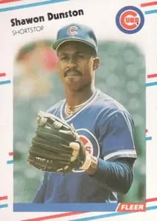 1988 Fleer #419 - Shawon Dunston - Chicago Cubs
