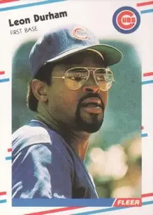 1988 Fleer #420 - Leon Durham - Chicago Cubs 1988 Fleer #420 - Leon Durham - Chicago Cubs