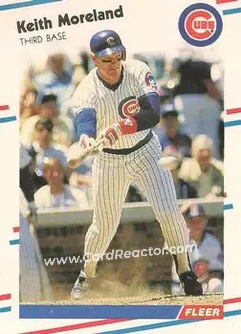 1988 Fleer #425 - Keith Moreland - Chicago Cubs - Front 1988 Fleer #425 - Keith Moreland - Chicago Cubs - Front