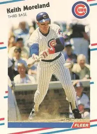 1988 Fleer #425 - Keith Moreland - Chicago Cubs