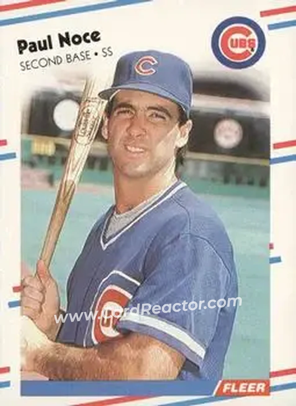 1988 Fleer #428 - Paul Noce - Chicago Cubs - Front