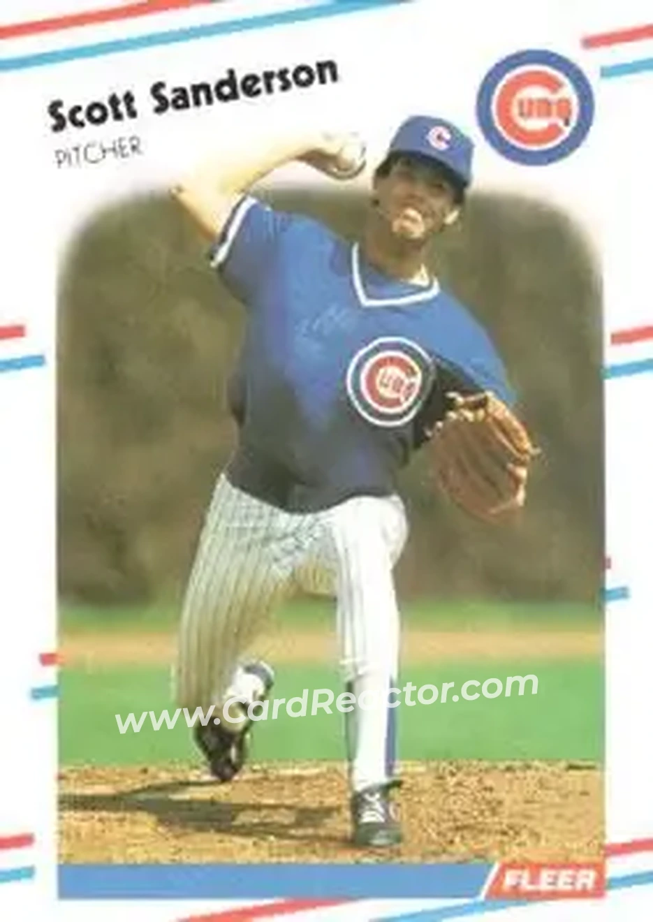 1988 Fleer #432 - Scott Sanderson - Chicago Cubs - Front