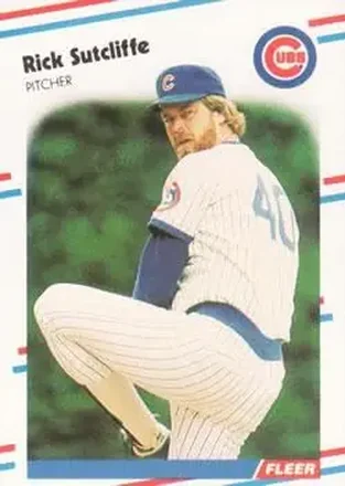 1988 Fleer #435 - Rick Sutcliffe - Chicago Cubs