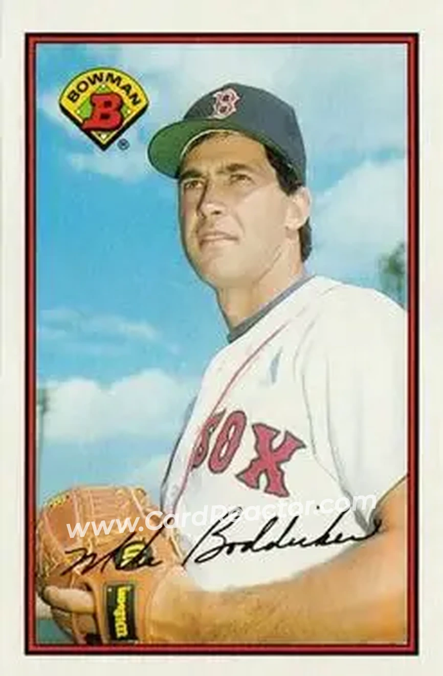 1989 Bowman #21 - Mike Boddicker - Boston Red Sox - Front 1989 Bowman #21 - Mike Boddicker - Boston Red Sox - Front