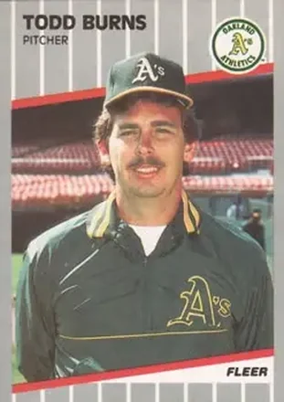 1989 Fleer #3 - Todd Burns - Oakland Athletics 1989 Fleer #3 - Todd Burns - Oakland Athletics