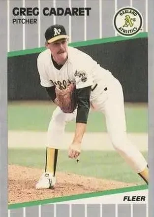 1989 Fleer #4 - Greg Cadaret - Oakland Athletics 1989 Fleer #4 - Greg Cadaret - Oakland Athletics