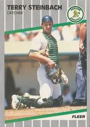 1989 Fleer #22 - Terry Steinbach - Oakland Athletics
