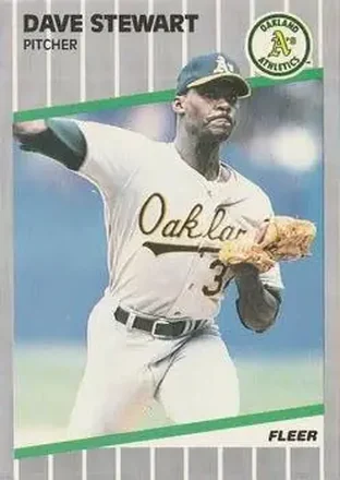 1989 Fleer #23 - Dave Stewart - Oakland Athletics