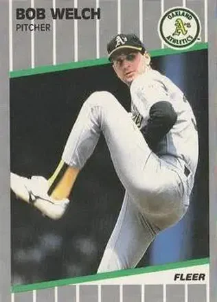 1989 Fleer #25 - Bob Welch - Oakland Athletics