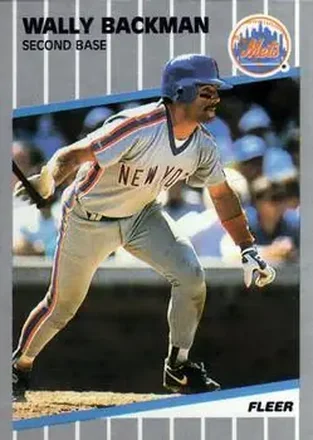 1989 Fleer #28 - Wally Backman - New York Mets 1989 Fleer #28 - Wally Backman - New York Mets