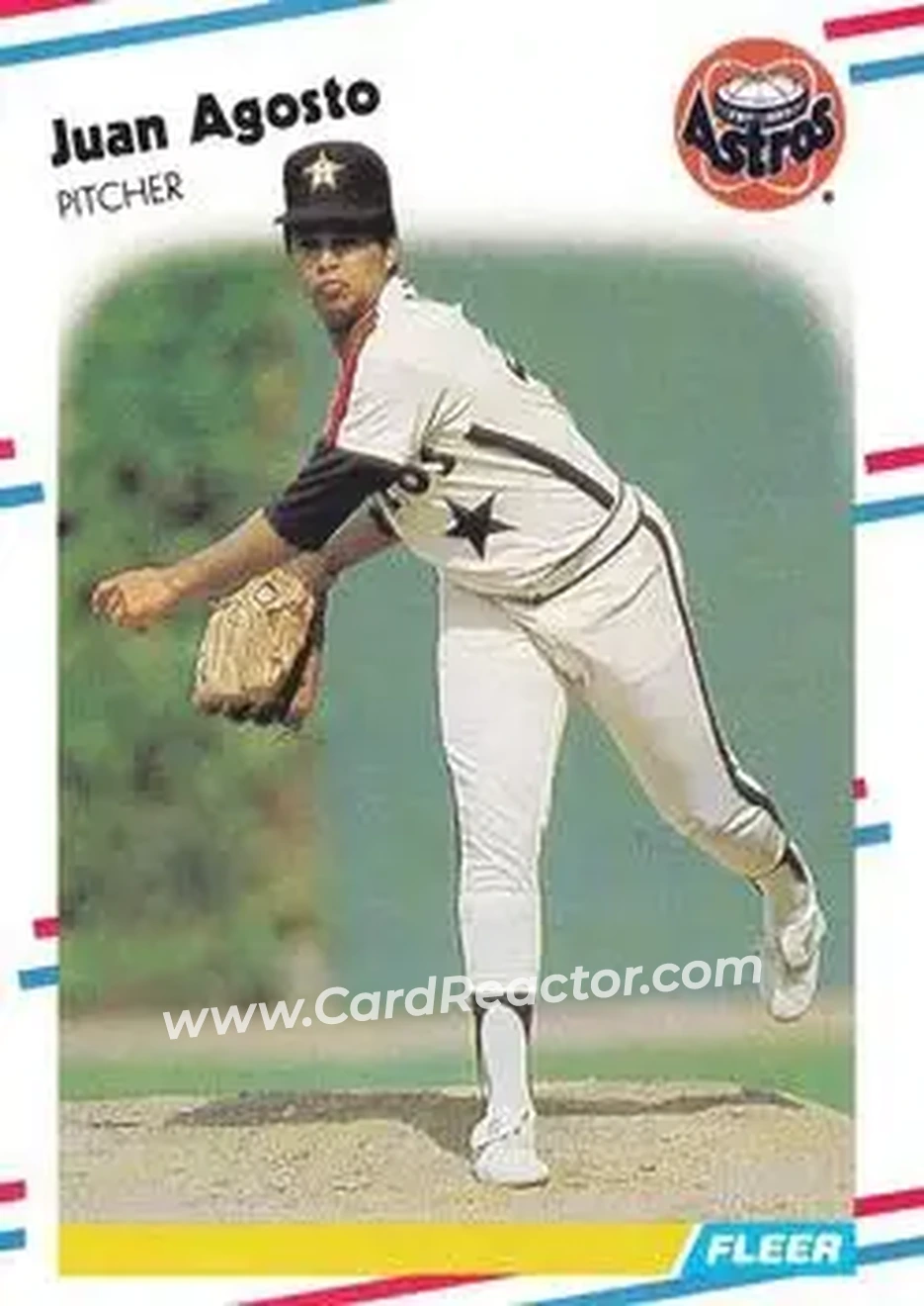 1988 Fleer #437 - Juan Agosto - Houston Astros - Front