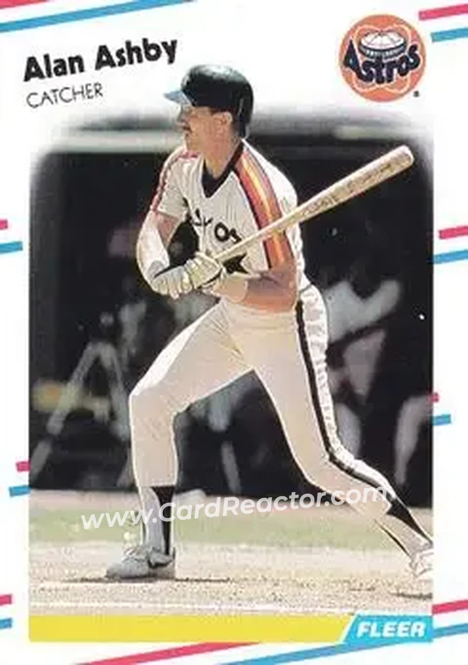 1988 Fleer #439 - Alan Ashby - Houston Astros - Front