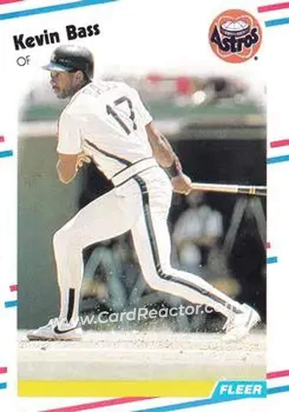 1988 Fleer #440 - Kevin Bass - Houston Astros - Front