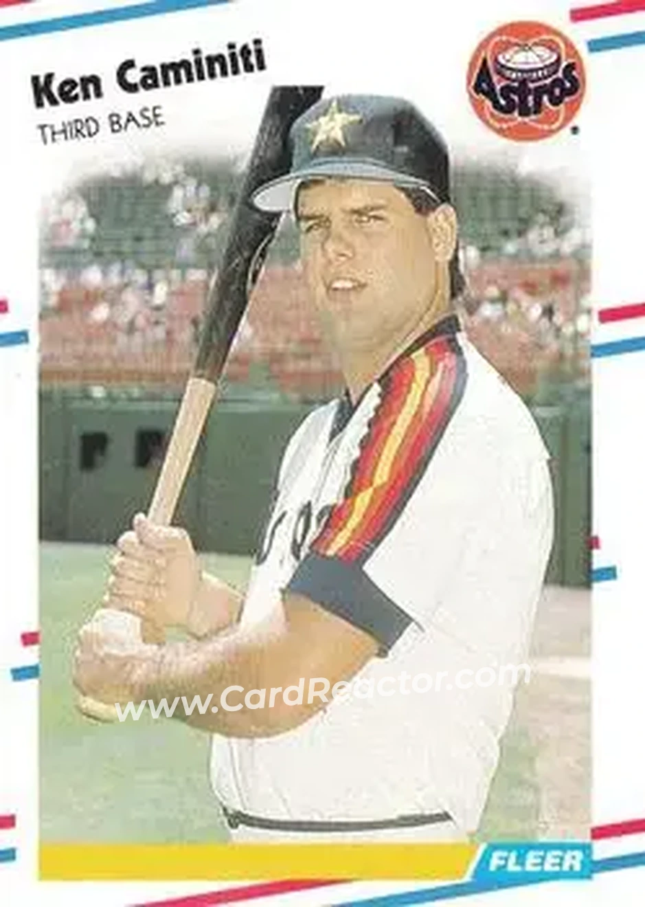 1988 Fleer #441 - Ken Caminiti - Houston Astros - Front