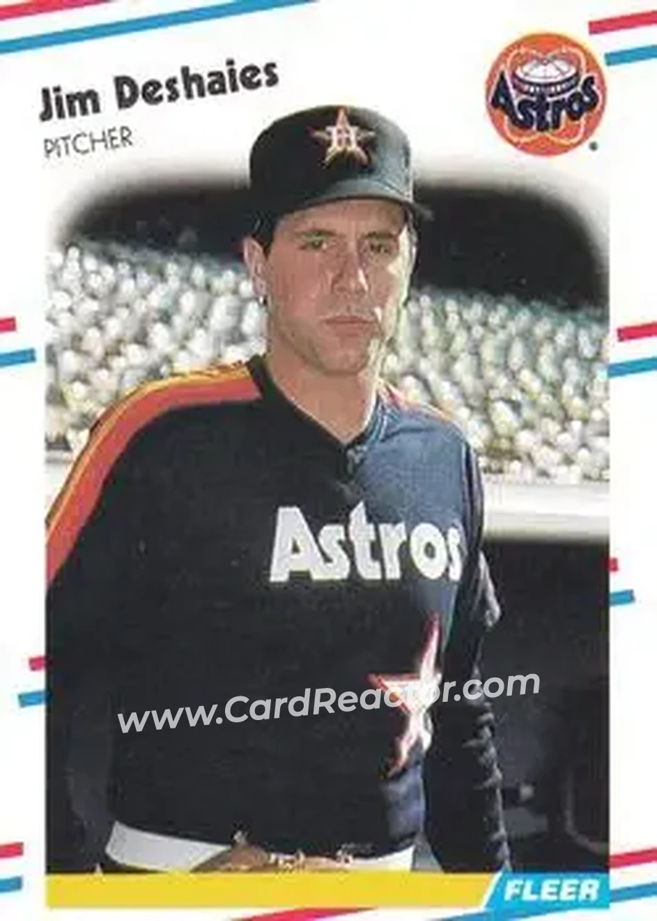 1988 Fleer #446 - Jim Deshaies - Houston Astros - Front