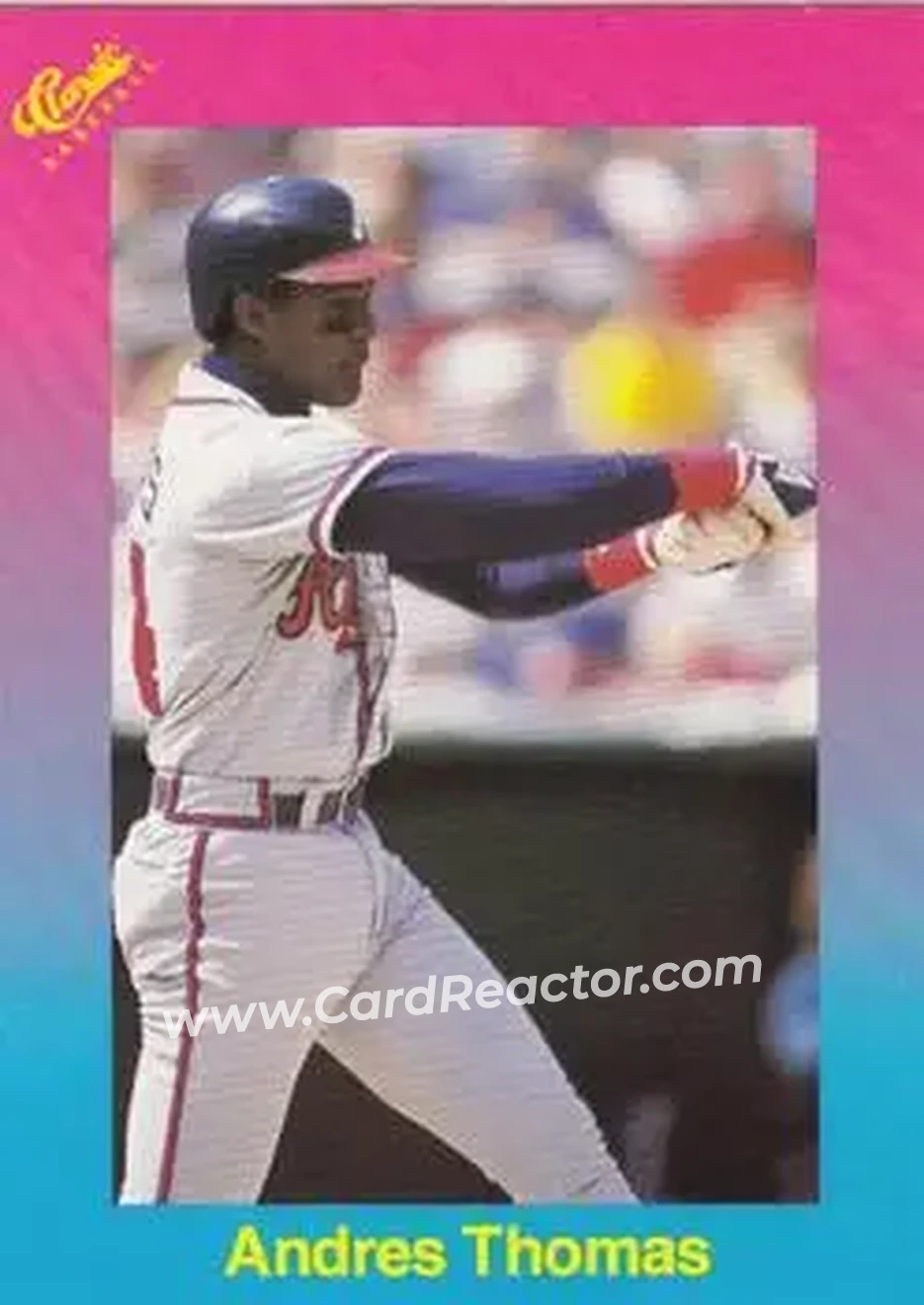 1989 Classic #21 - Andres Thomas - Atlanta Braves - Front 1989 Classic #21 - Andres Thomas - Atlanta Braves - Front