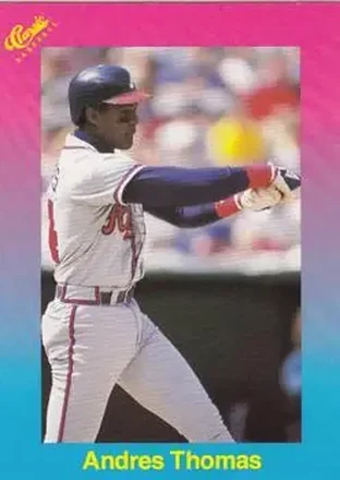 1989 Classic #21 - Andres Thomas - Atlanta Braves 1989 Classic #21 - Andres Thomas - Atlanta Braves