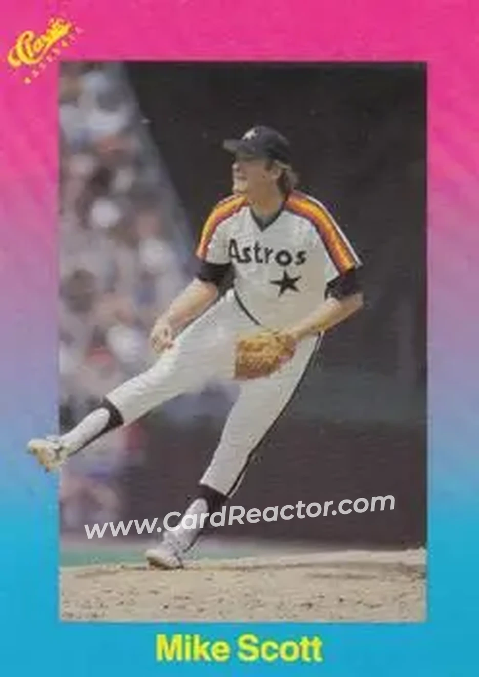 1989 Classic #23 - Mike Scott - Houston Astros - Front