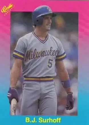 1989 Classic #25 - B.J. Surhoff - Milwaukee Brewers 1989 Classic #25 - B.J. Surhoff - Milwaukee Brewers
