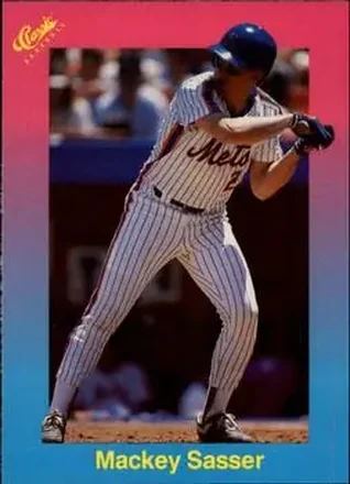 1989 Classic #26 - Mackey Sasser - New York Mets 1989 Classic #26 - Mackey Sasser - New York Mets