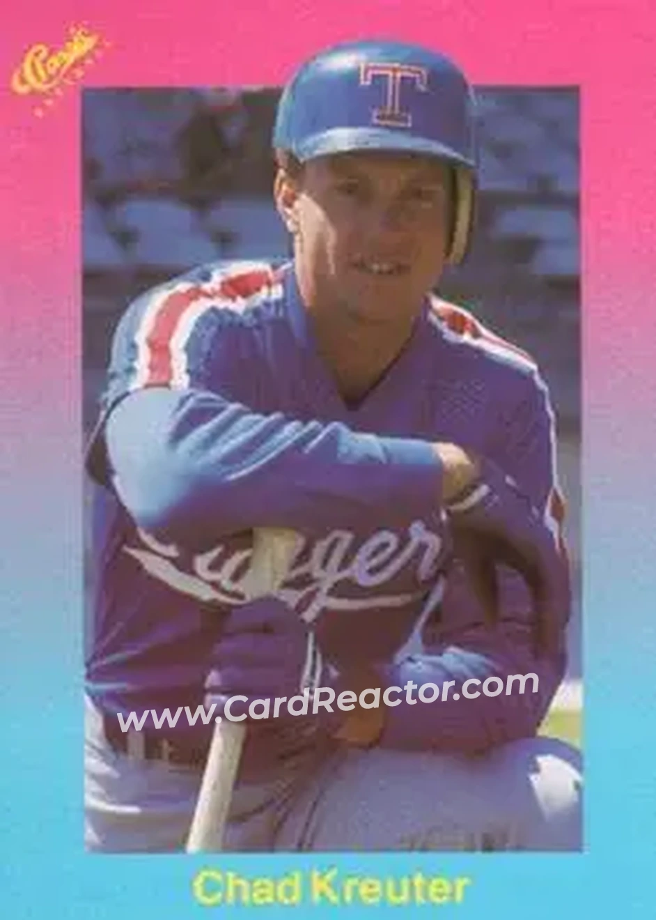 1989 Classic #27 - Chad Kreuter - Texas Rangers - Front