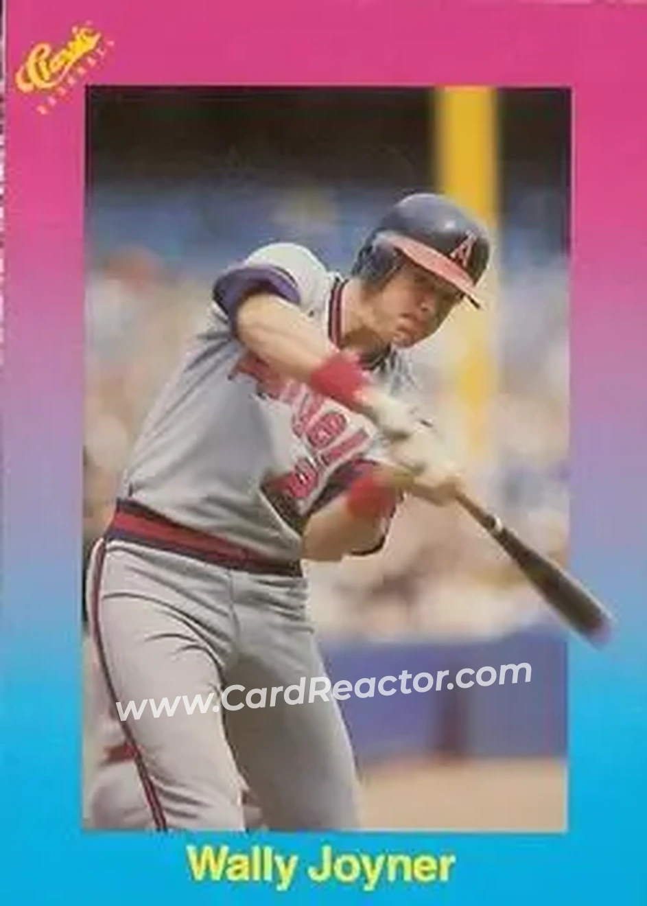1989 Classic #29 - Wally Joyner - California Angels - Front 1989 Classic #29 - Wally Joyner - California Angels - Front