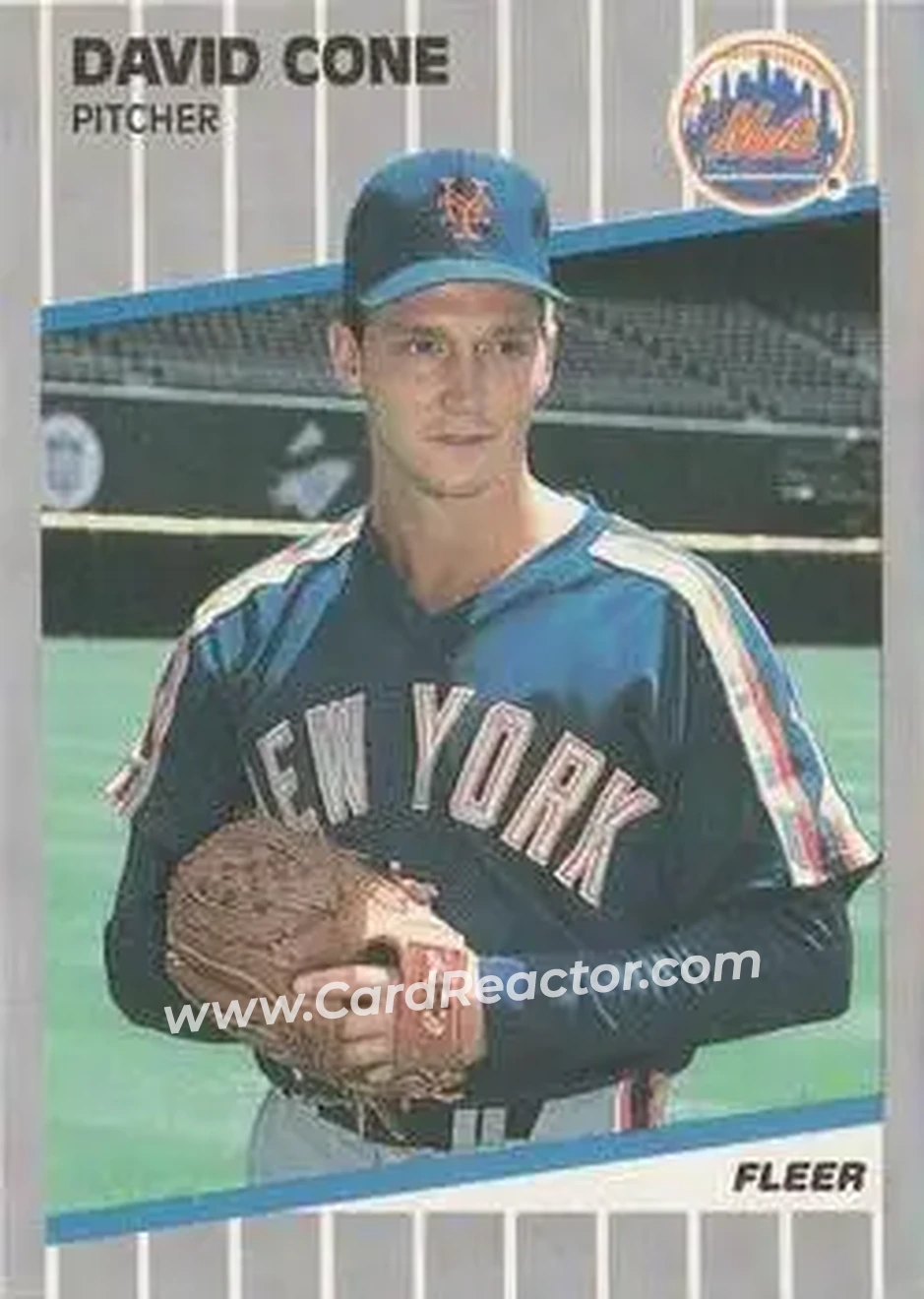 1989 Fleer #31 - David Cone - New York Mets - Front 1989 Fleer #31 - David Cone - New York Mets - Front