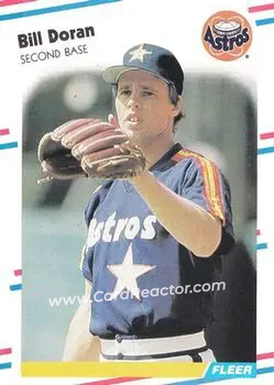 1988 Fleer #447 - Bill Doran - Houston Astros - Front