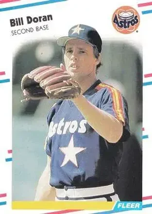 1988 Fleer #447 - Bill Doran - Houston Astros