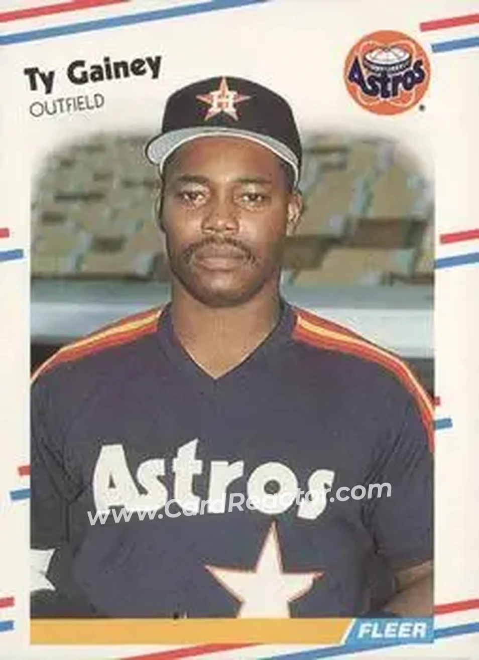 1988 Fleer #448 - Ty Gainey - Houston Astros - Front