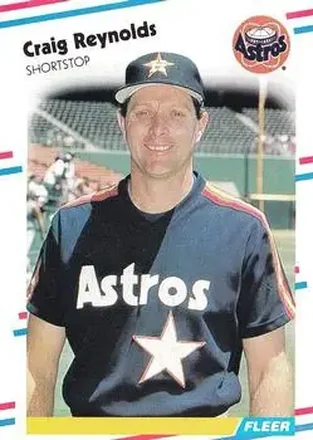 1988 Fleer #454 - Craig Reynolds - Houston Astros