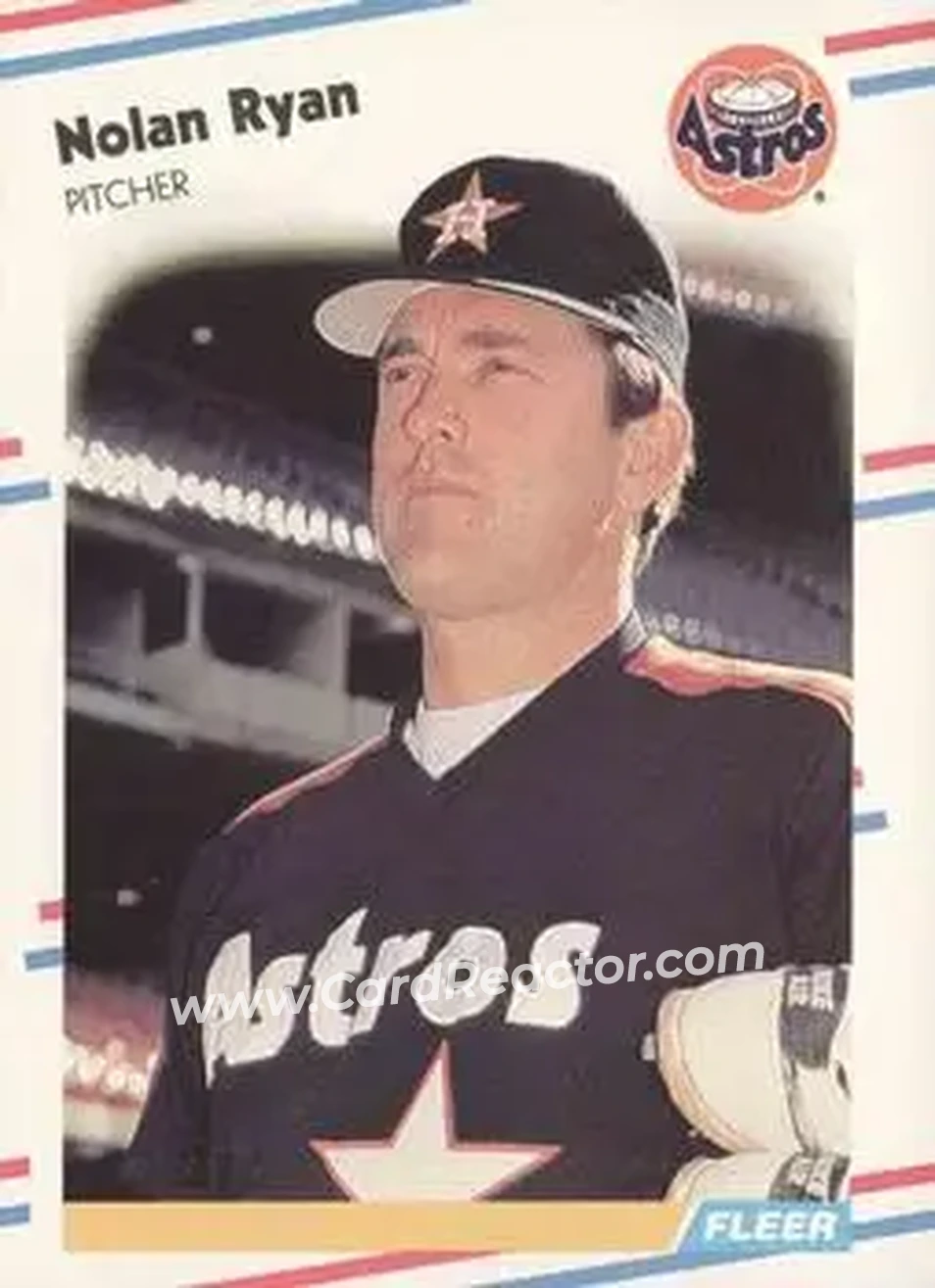 1988 Fleer #455 - Nolan Ryan - Houston Astros - Front