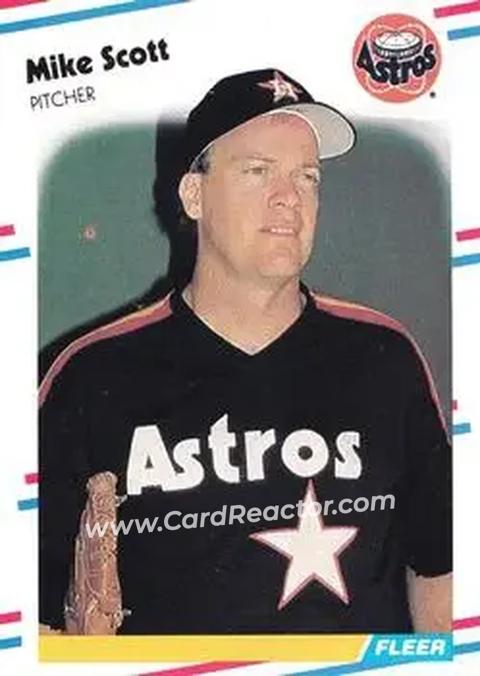 1988 Fleer #456 - Mike Scott - Houston Astros - Front