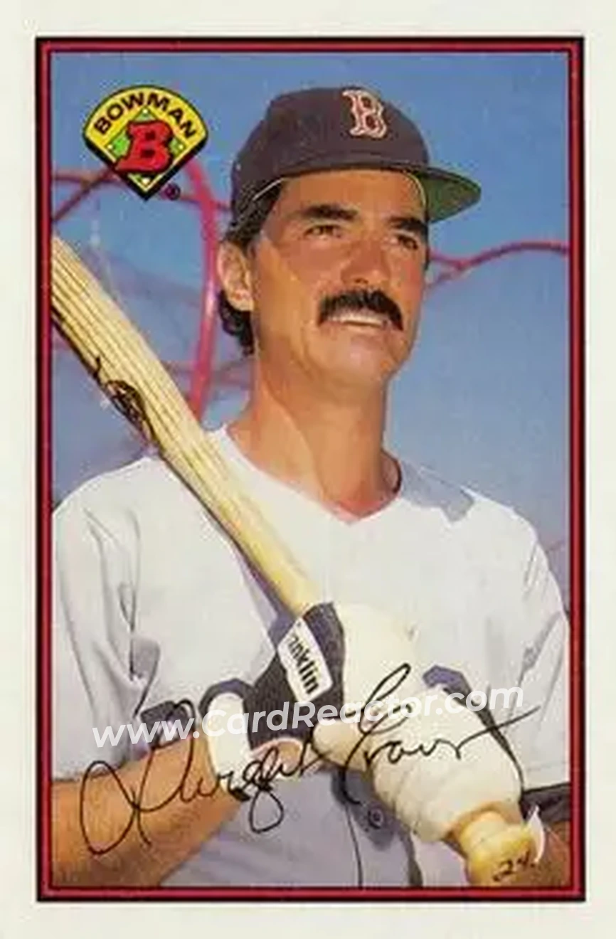 1989 Bowman #35 - Dwight Evans - Boston Red Sox - Front