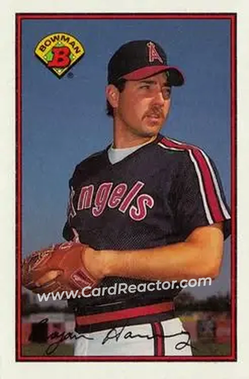 1989 Bowman #40 - Bryan Harvey - California Angels - Front 1989 Bowman #40 - Bryan Harvey - California Angels - Front