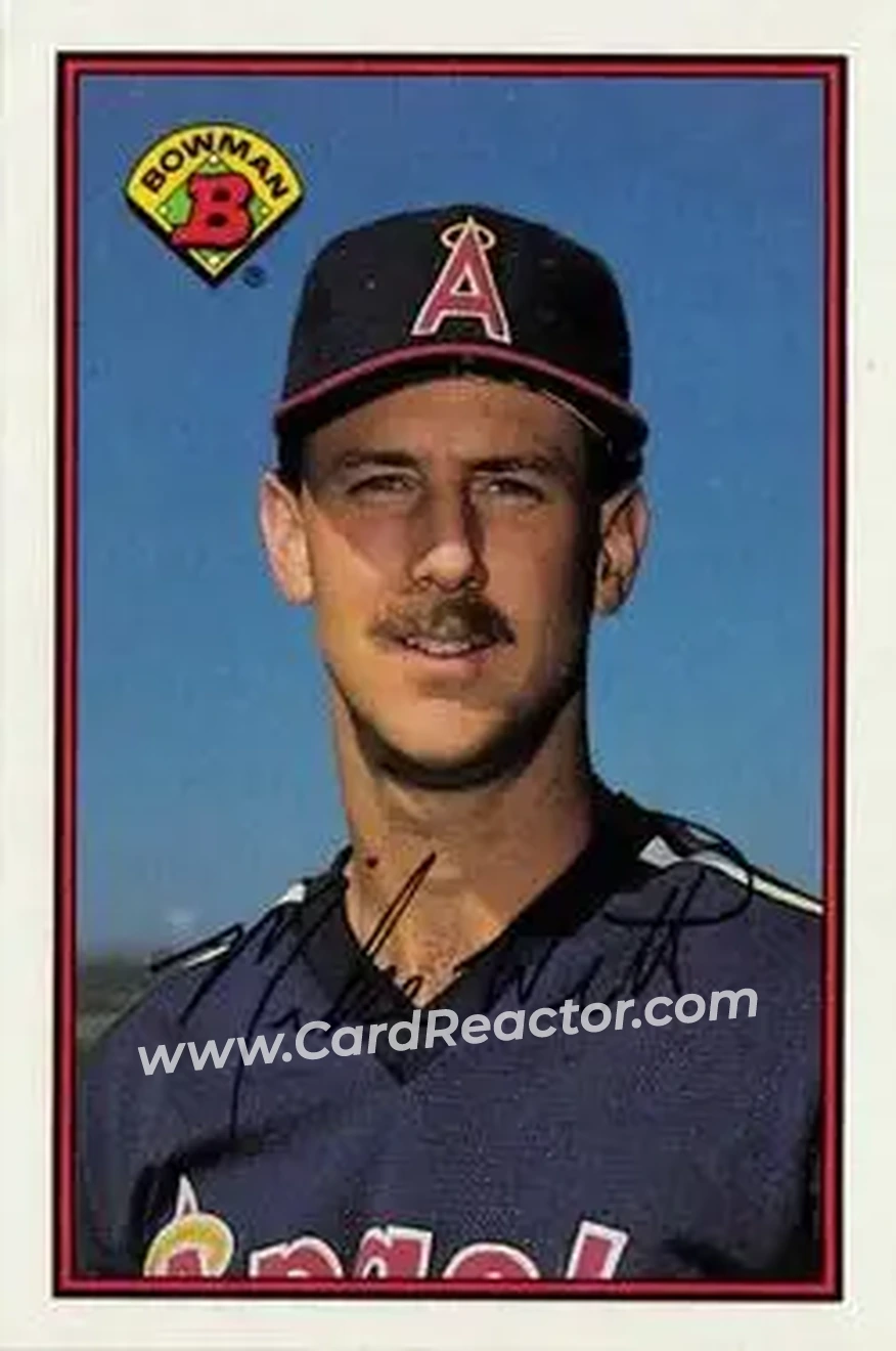 1989 Bowman #42 - Mike Witt - California Angels - Front