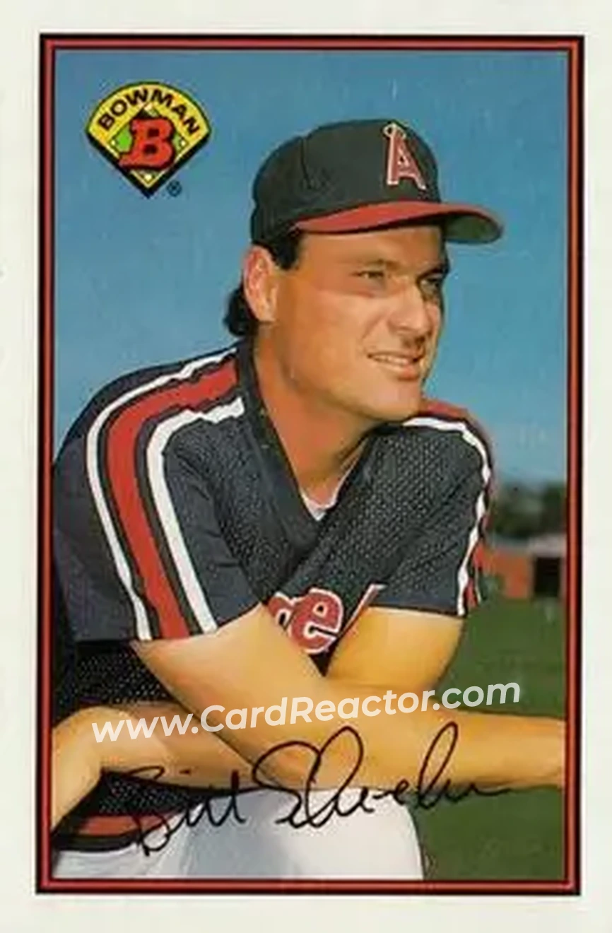 1989 Bowman #44 - Bill Schroeder - California Angels - Front