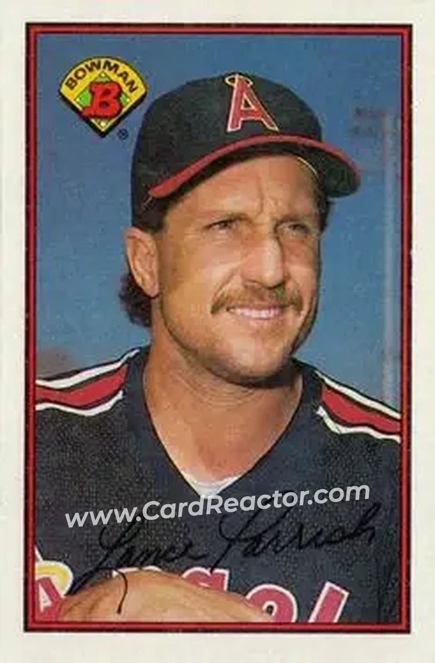 1989 Bowman #45 - Lance Parrish - California Angels - Front 1989 Bowman #45 - Lance Parrish - California Angels - Front
